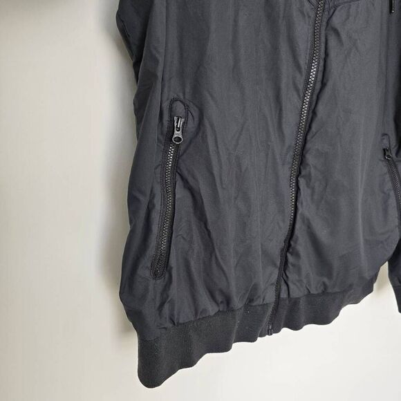 Nike Windrunner Track Jacket Women's Large Black 100% Polyester Full Zip Hooded - Picture 7 of 8